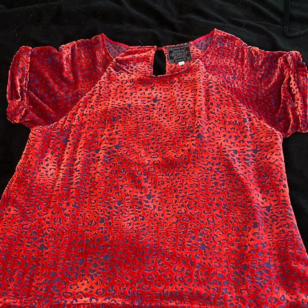 Gorgeous Red Velvet Johnny Was Dress/Tunic!